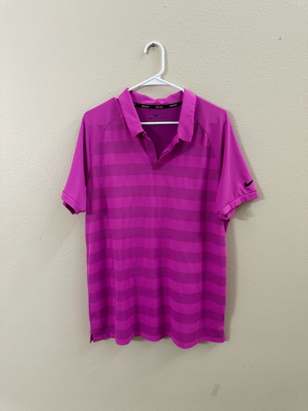 Nike Men’s Magenta Striped Polo